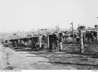 Blankets over the barbed wire - Cowra